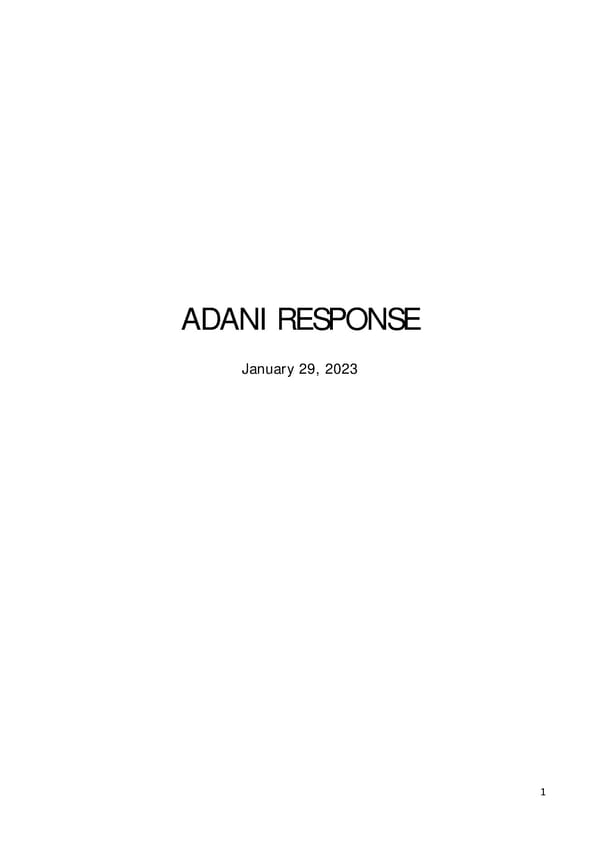 Adani Response - Page 1